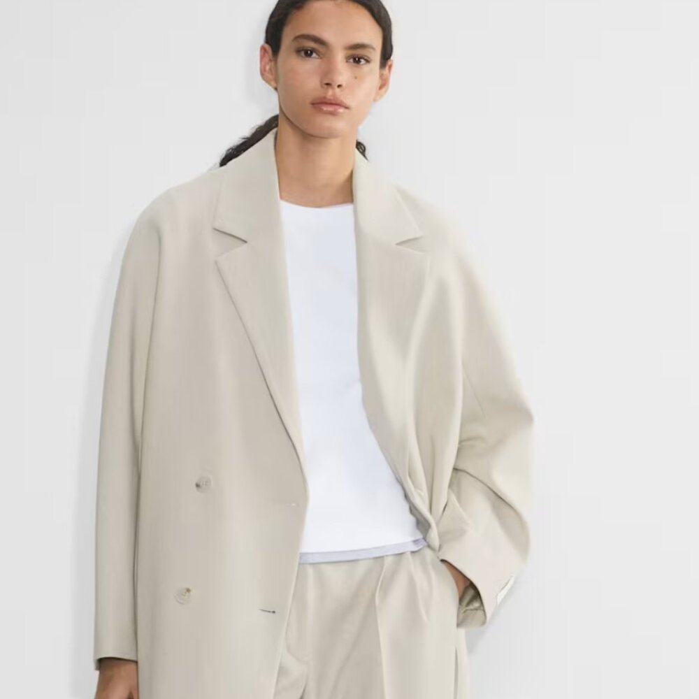 Aritzia Slouch Coat -  Brand New Tag On- Handcrafted with Italian twill